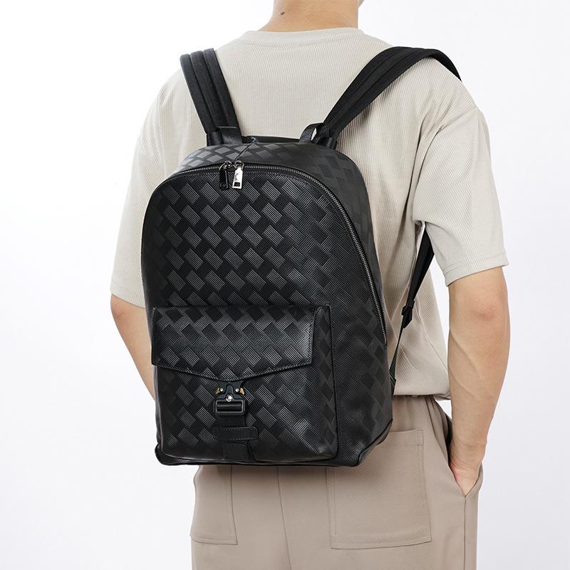 Модный рюкзак мужской рюкзак большой емкости из натуральной кожи в клетку дорожная школьная сумка мужская сумка Advanced Sense для мужчин
