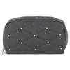 Косметичка 6511 ПРЯМОУГОЛЬНАЯ HB74 ЧЕРНАЯ СТЕГАНАЯ С ШИПАМИ [Товар]