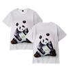 Men's 3D Printed T-Shirt Panda Pattern Print Short Sleeve O-Neck Pullover Casual Top