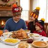Acrylic Turkey Knitted Hat Warm Embroidered Beanies Funny Thanksgiving Hat  Unisex