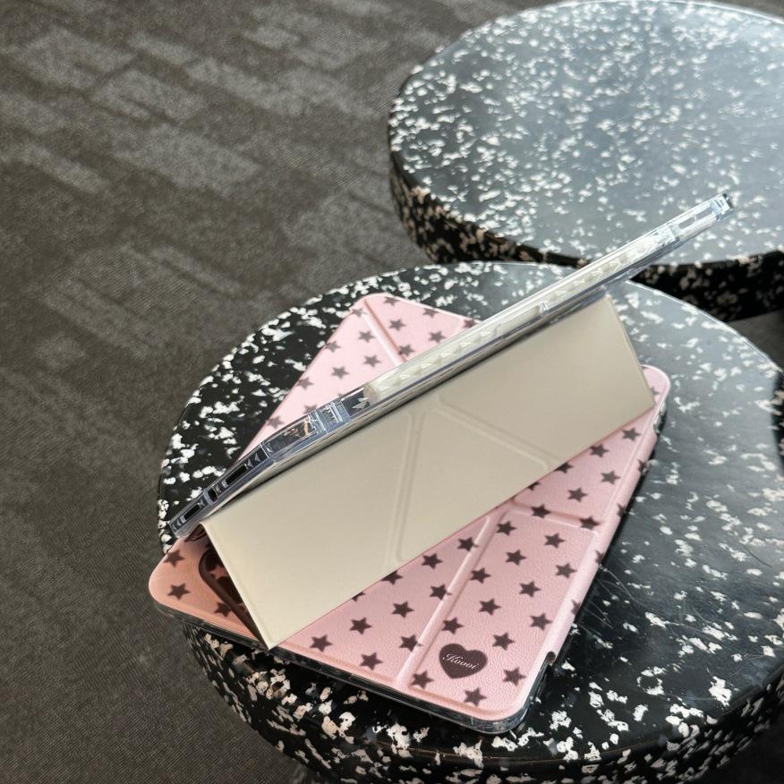 Buckle iPad Pro Case: Four-Color Star Design for 2025/2021 Versions