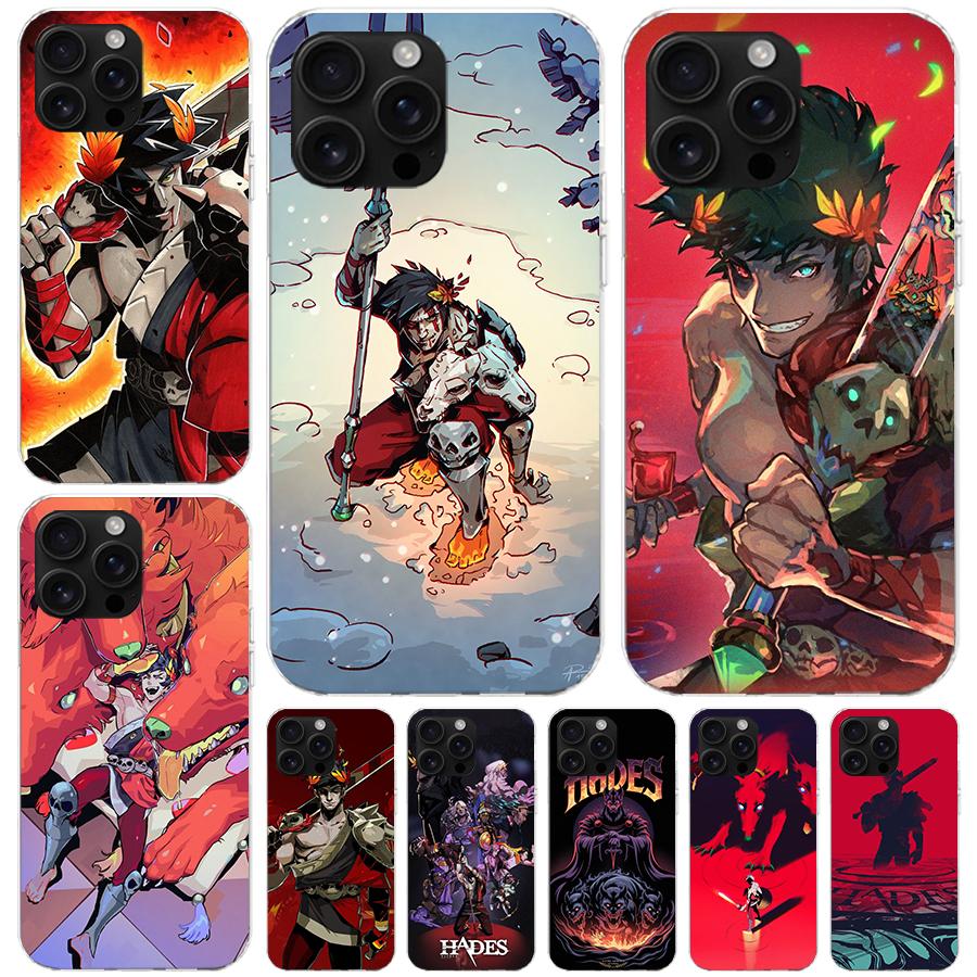 Игровой Hades Action Мягкий чехол для телефона Для IPhone 11 17 Air 16E 16 Pro Max 15 + 14 Plus 13 Mini 12 Apple 7 SE 8 Fundas Coque 11 17 Ai