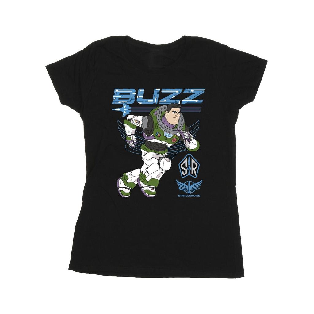 Disney Womens/Ladies Lightyear Buzz Run To Action Cotton T-Shirt