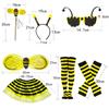 Tutu Skirt Bumblebee Costume Striped Knee Stocking Honey Bee Costume Bee Costume Set  For Women