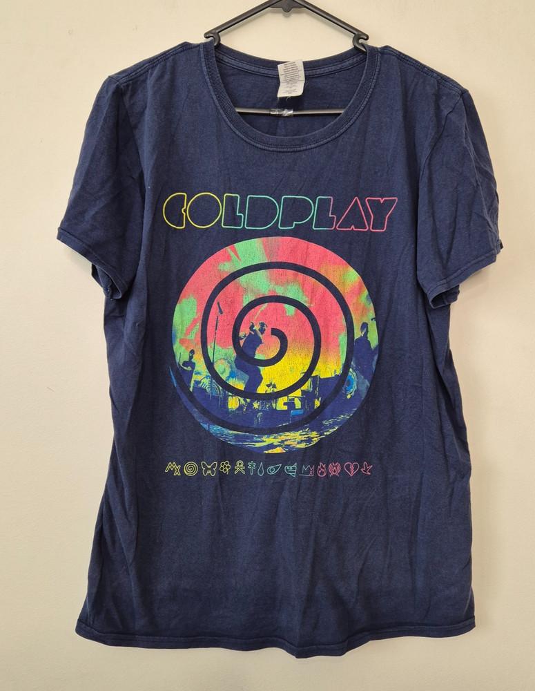 Футболка Coldplay Mylo Xyloto Tour 2012 Размер M Британская Рок-Группа Музыка Унисекс Футболка