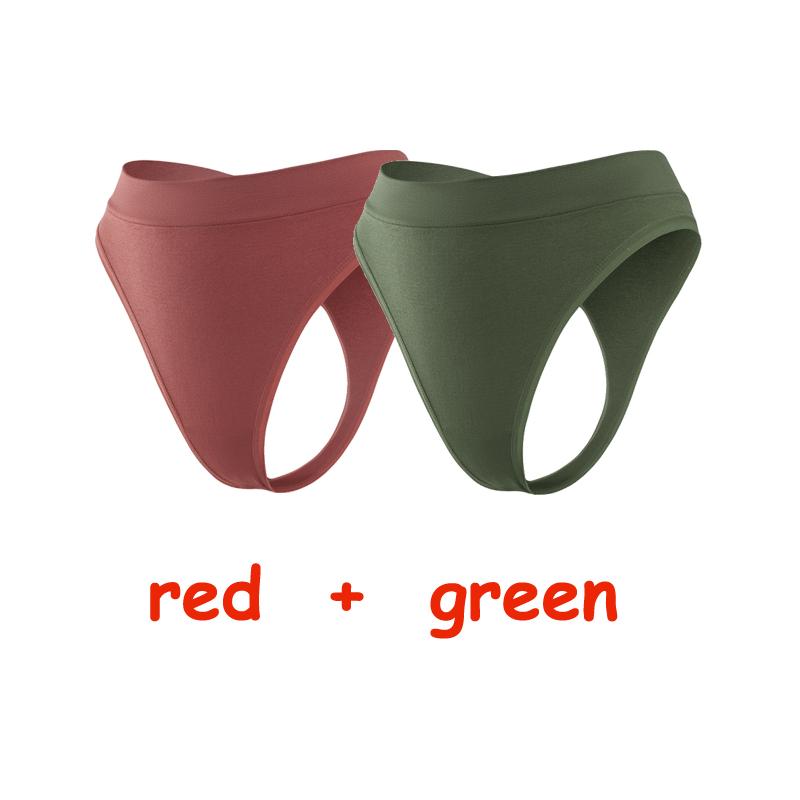 2Pcs/Lot Women Sexy 5 Color Panties Low-waist Comfort Underwear G String Thong Breathable Lingerie Temptation Intimates