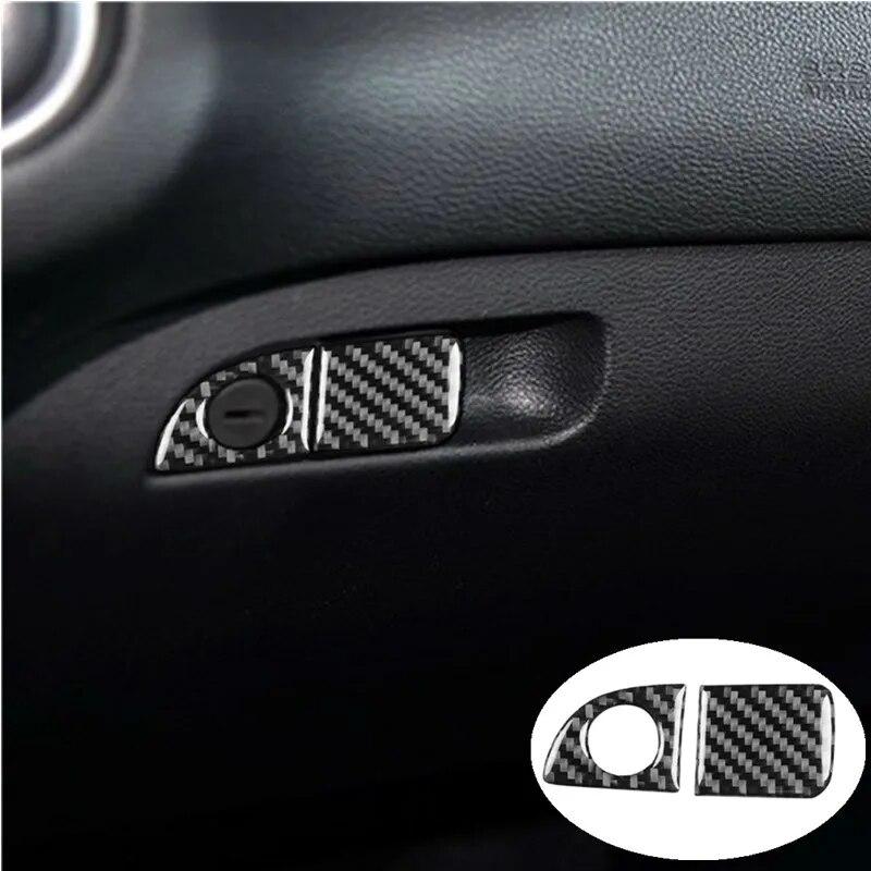 Car Interior Decoration Protection Carbon Fiber Sticker For Dodge Charger 2015-up Deluxe Auto Styling Accessories