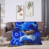 Warm Soft Blanket Airplane Travel S-Sonic Retro Game Cartoon Throw Blanket  Flannel Bedspread For Outdoor Graphic Sofa Bed Cover