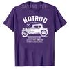 Классическая футболка Hot Rod Антикварный автомобиль Винтажный Хотрод Старая школа Скорость и мощь Футболки Унисекс Мода Любитель автомобилей Графические наряды Подарки