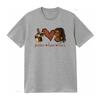 Streetwear Peace Love Locs Black Girl Glitter Print Casual T Shirt vintage Washed graphic Unisex homme Versatile fashion