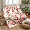 Rainbow Fantasy Gnomes Theme blanket Lightweight Warm Flannel Blanket Decorative Throw Blanket for Home Decoration