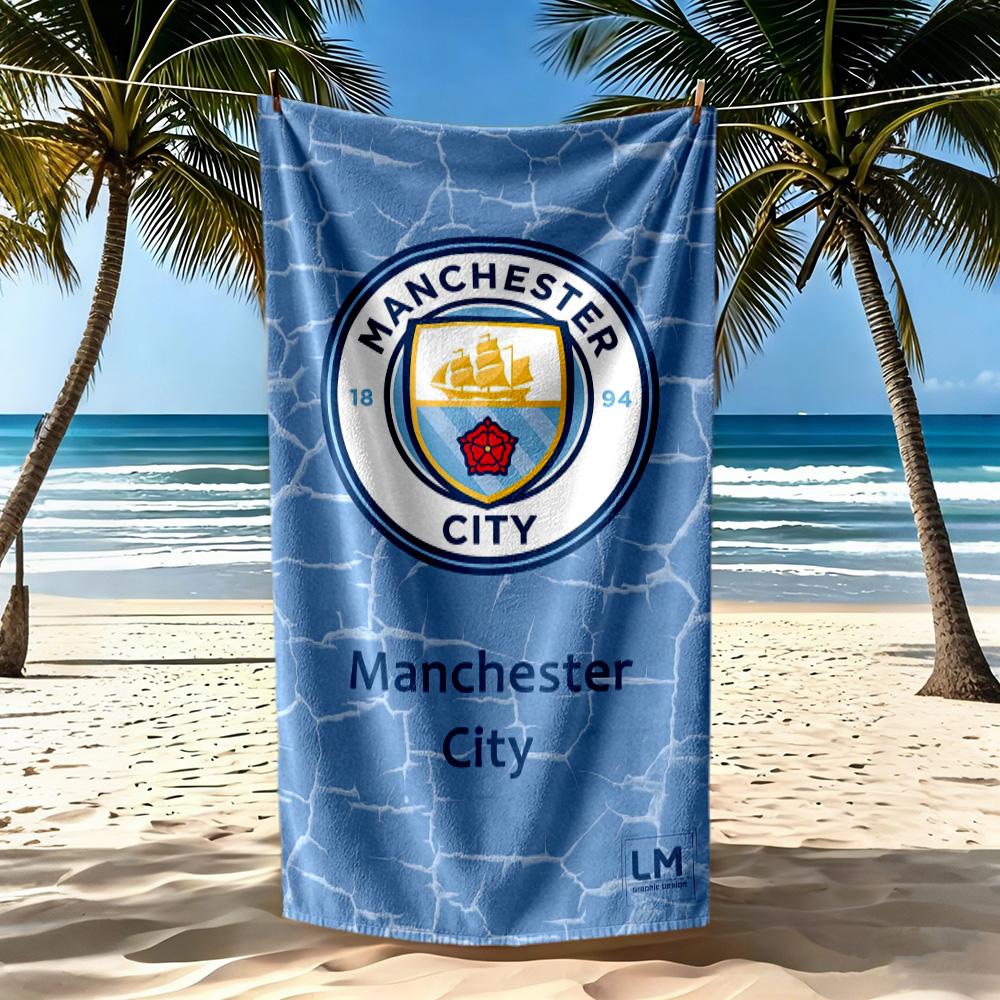 Manchester City Beach Towel Quickdry Soft Microfiber Comfortable Lightweight Portable For Swimmingbeachcamping Travel Beach Accessoriesgym