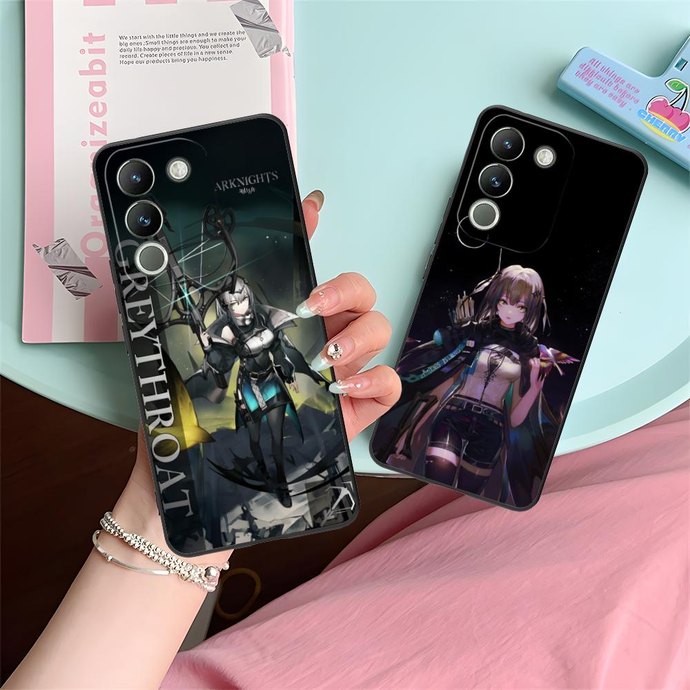 Arknights Greythroat Матовый ТПУ Чехол для Мобильного Телефона для VIVO V60 V50 V40 V30 V29 V27 V25 V23 Pro Lite 5G Цветной Печатный Чехол