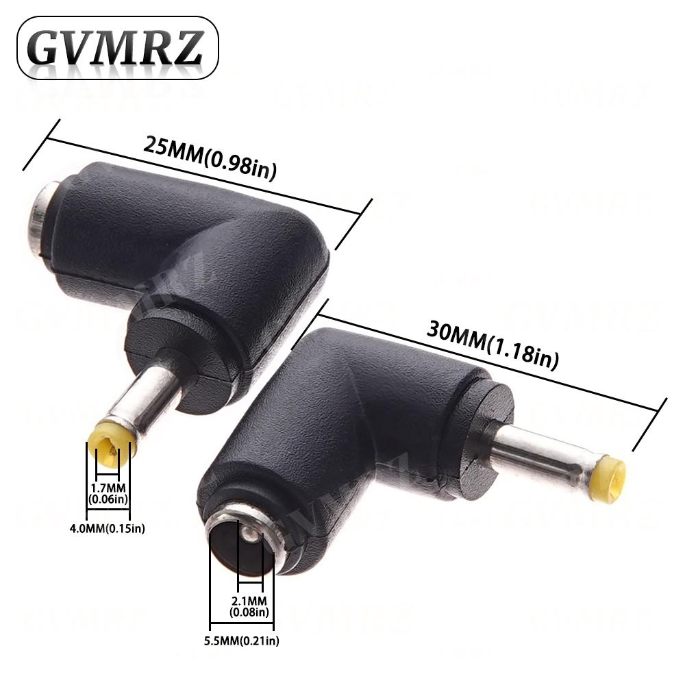 5PCS DC 5.5*2.1 Female to 5.0*3.0 5.5*2.5 4.0 / 4.8*1.7 5.5*1.7 3.5*1.35 mm Male Power Jack DC Plug Laptop Connector