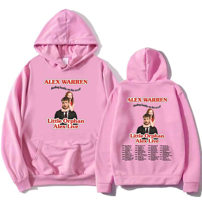 Little Orphan Alex Live  2026 Hoodies Finding Family On The Road ALEX WARREN Sweatshirts Long Sleeve Loose Hooded Pullovers