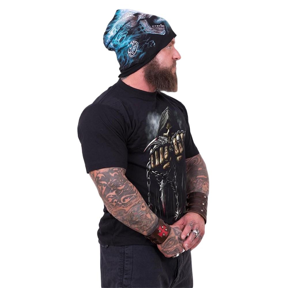 Spiral Direct Unisex Adult Flaming Spine Lightweight Beanie