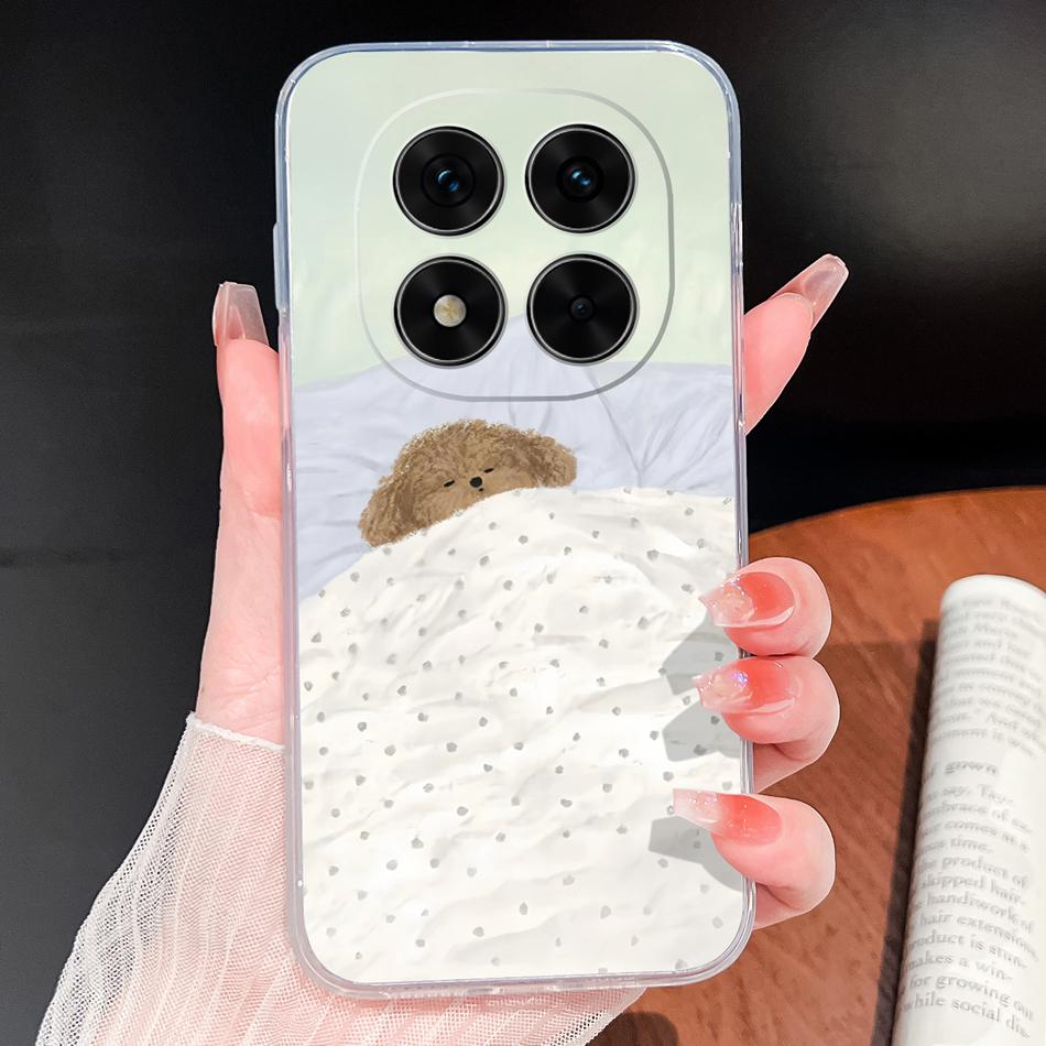 For Xiaomi Poco X7 Pro Phone Case Pretty Butterfly Patterns Soft Slim TPU Clear Silicone Bumper For Poco X 7 Lightweight Funda