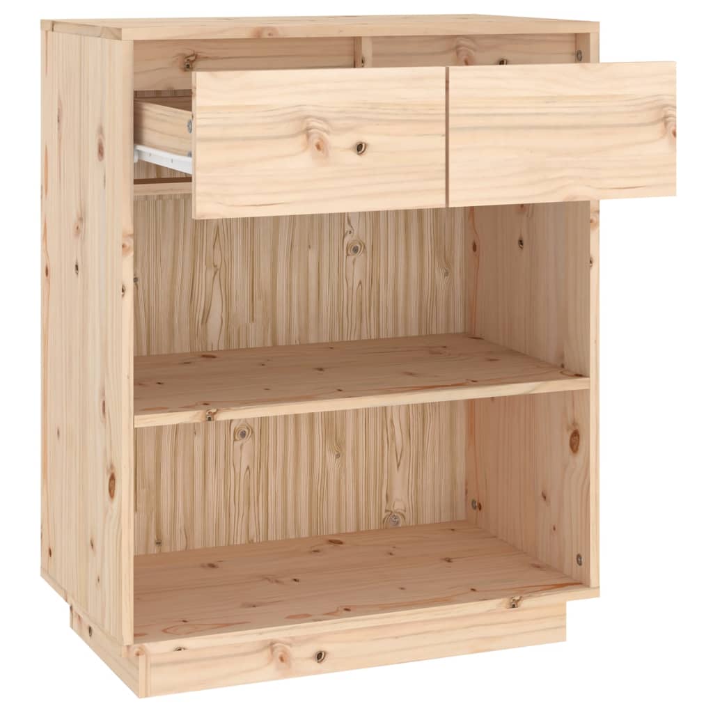 Sideboard 60 x 34 x 75 cm Solid Pine Wood
