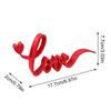 Red Love Letter Sign Blocks Tabletop Table Centerpiece Decor for Hotel Dining Room Office Party Wedding Valentines Decorations
