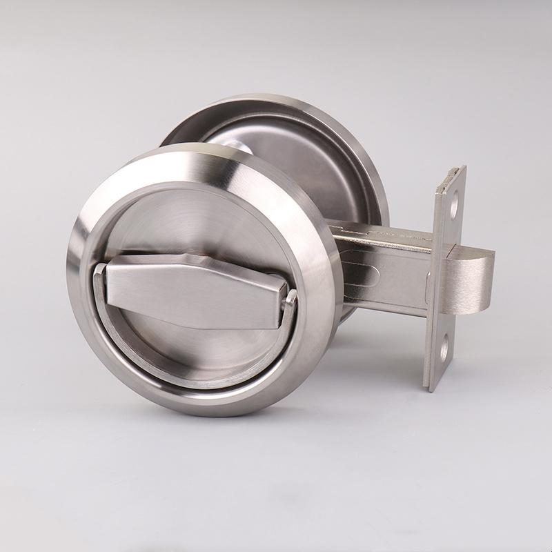 KK&FING Invisible door concealed lock single-sided double-sided pull ring concealed lock bedroom living room lock door lock