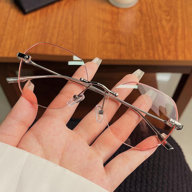 Men's and Women's Ultra-Light Frameless Myopia Glasses with Anti-Blue Light and Radiation Protection