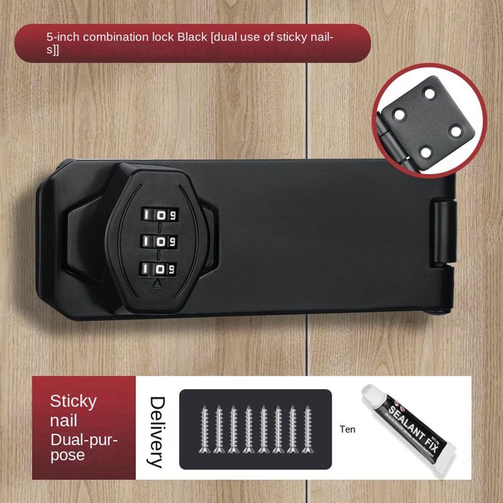 Zinc Alloy Combination Coded Lock 3 Digit Coded Window Stoppers New Cabinet Password Locks  Cabinet