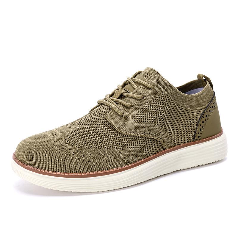 Spring/Summer Solid Color Fashion Casual Handsome Mesh Breathable Men'S Shoes