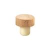 Wooden and Polymer Bottle Stopper T Shape Cork Stopper for Wine Vodka Whisky Bottles T Shaped Synthetic Wine Corks