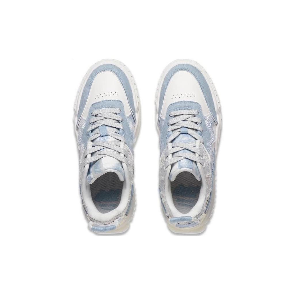 Li Ning 001 Unblock Denim износостойкие дышащие низкие кроссовки для скейтбординга женские скейтборды синие белые AGCT086-1