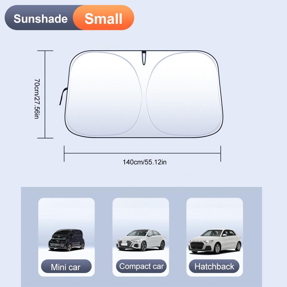 1PCS Universal Car Windshield Sun Shade Foldable Front Windscreen Sunshade UV Protection Window Shade Car Exterior Accessories