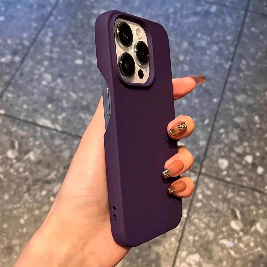 Однотонный силиконовый чехол для iPhone 17 - Похожий на кожу, Ударопрочный, Защитная крышка для Apple 16 Pro Max