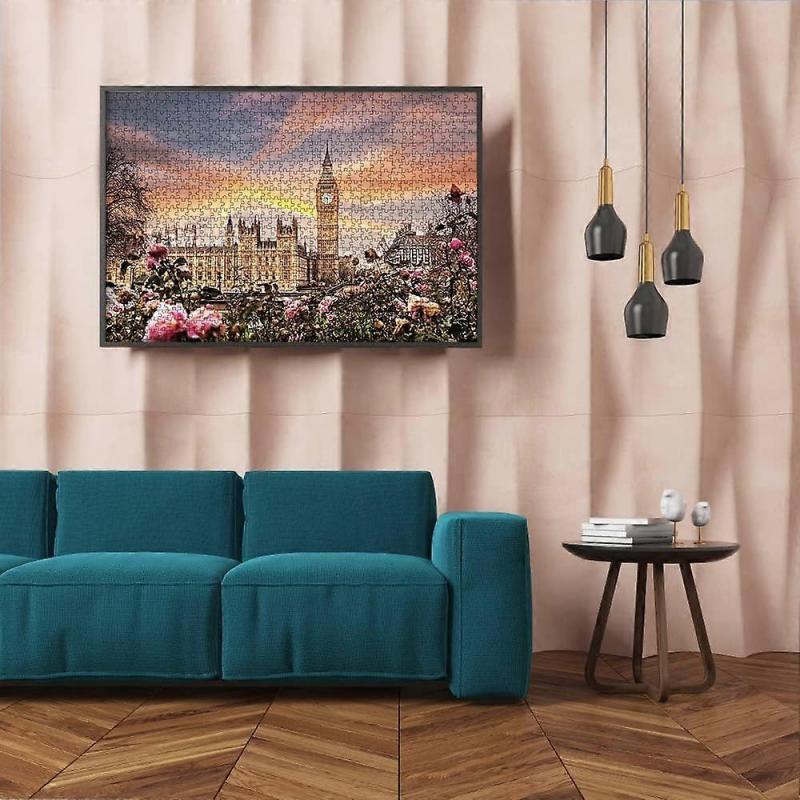 Big Ben Jigsaw Puzzle 1000 Pieces for Adults London Famous Landscape Puzzle Home Wall Decoration Toy Challenge Game Gift