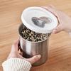Coffee Canister 900ML Airtight Large Opening Stainless Steel Home Food Storage Organizers for Dorm Office Apartment Dining Room