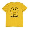 ACID HOUSE SMILEY Футболка (acieed чикаго техно Детройт tb 303 808 рейв 90-е 80-е Унисекс Футболка