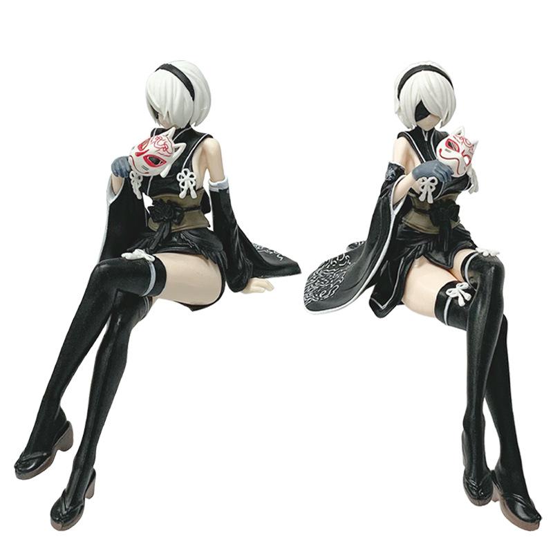 Отрицать:Автомата Ципао YoRHa Тип A №2 Фигурка Настольная Сексуальная Девушка 2B Ципао Маска GK Статуэтка Модель из ПВХ Коллекционная Игрушка