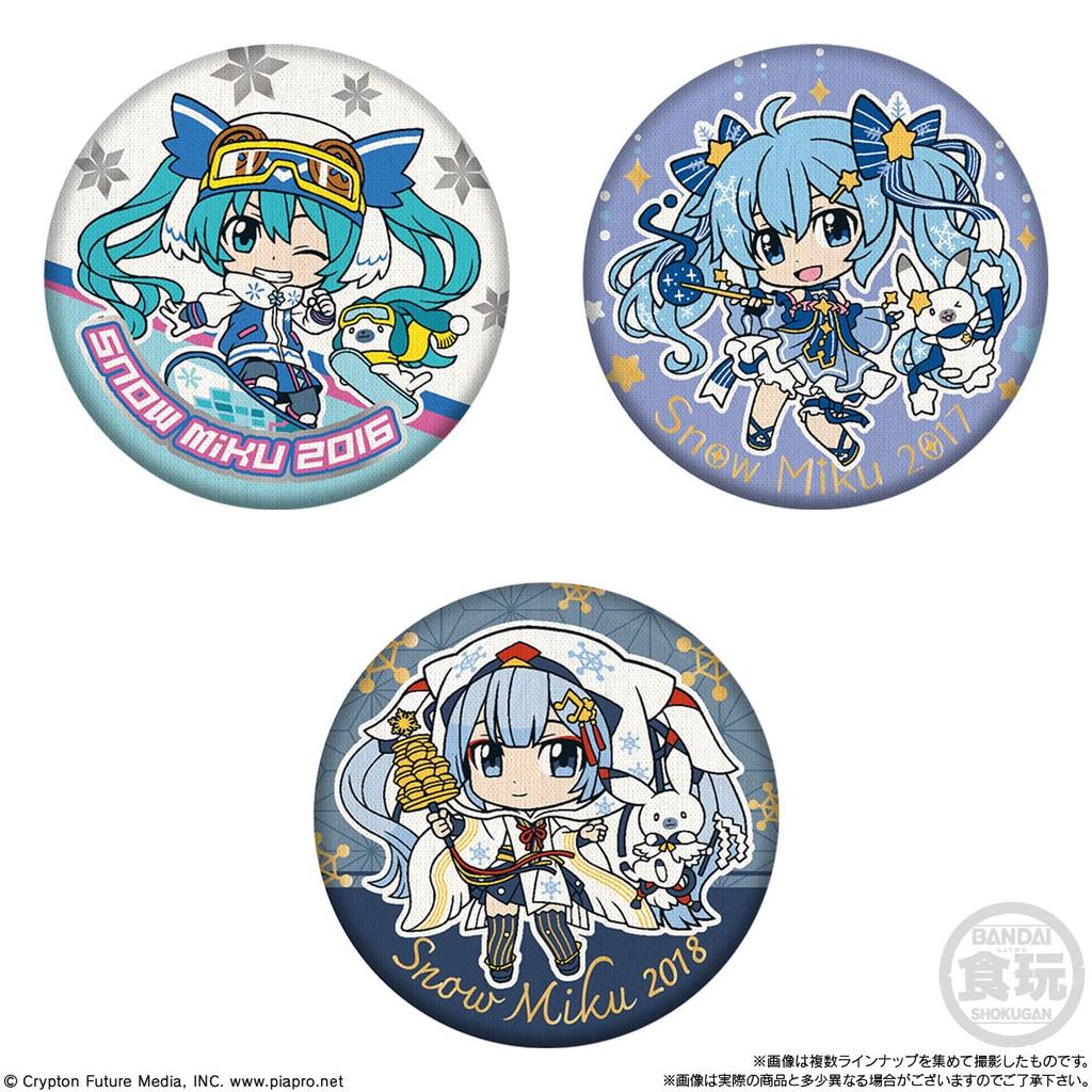 CAN BADGE COLLECTION SNOW MIKU2024 Коллекция значков Snow Candy Gum (Кан Мику) (14 штук) Игрушка/Жевание (Хацунэ Мику/Снежная Мику)