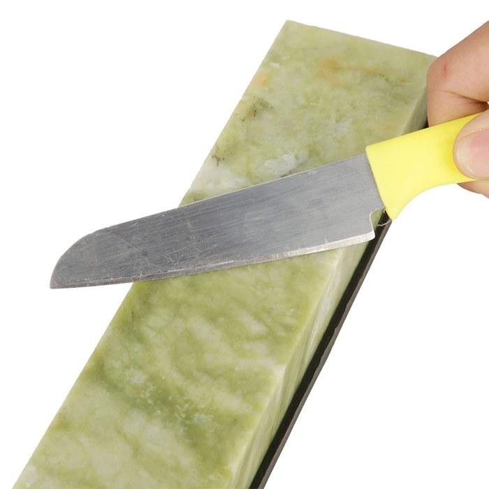 Whetstone Knife Sharpening Stone 10000 Grit with Non-Slip Base, Natural Emerald Finishing Stone 10000+