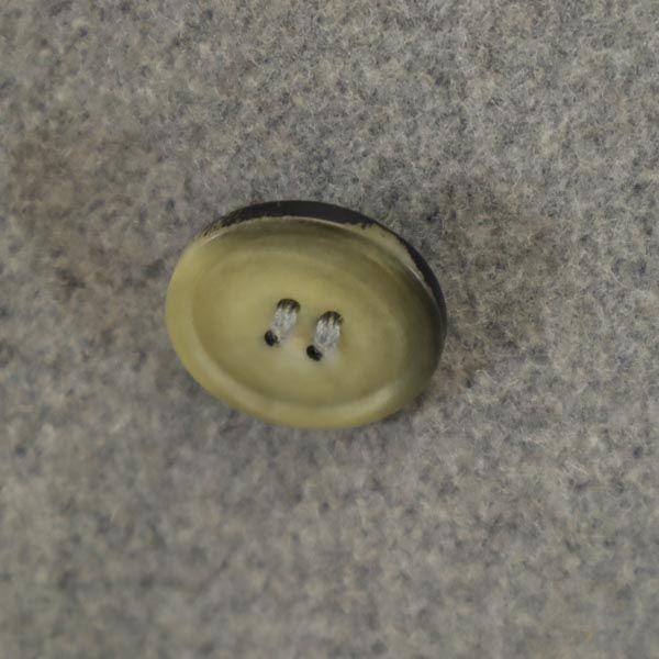 A.P.C. Шерстяное двубортное пальто S серое Стеганая спинка Женское Б/у