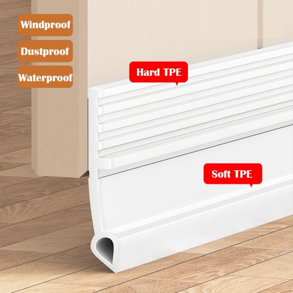 Self-adhesive Door Draft Stopper Insect Prevention Blocker Door Bottom Sealing Strip  Living Room