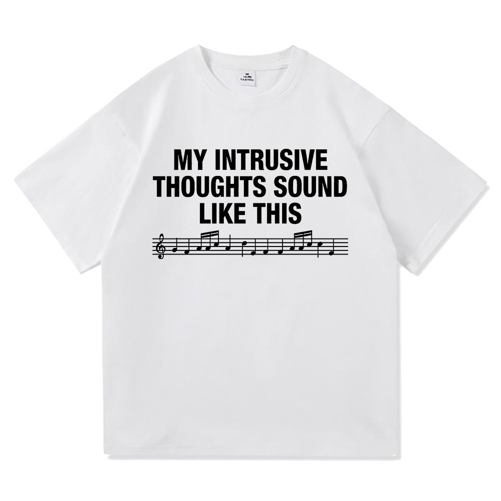 2026 SpringSummer Letter Printing My Intrusive Thoughts Sound Like This HighQuality ROSALÍA Lux Berghain TShirt