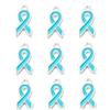 10pcs Alloy Ribbon Charms Breast Cancer Awareness Pendants Enamel Charms For Jewelry Making DIY Necklace Bracelet Accessories