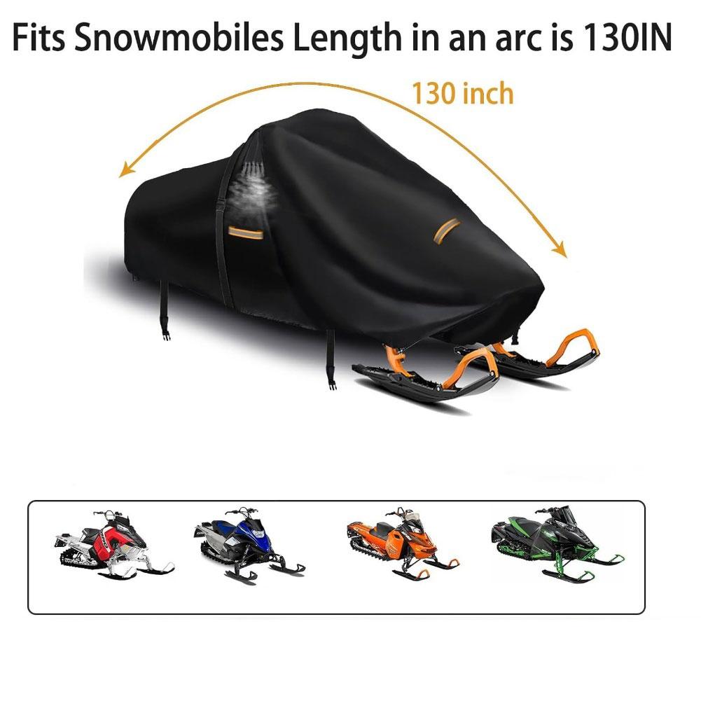 130 Д X 51 Ш X 48 В Чехол для снегохода Ночная видимость Чехол для снегохода Подходит для трейлера Прочная ткань Оксфорд