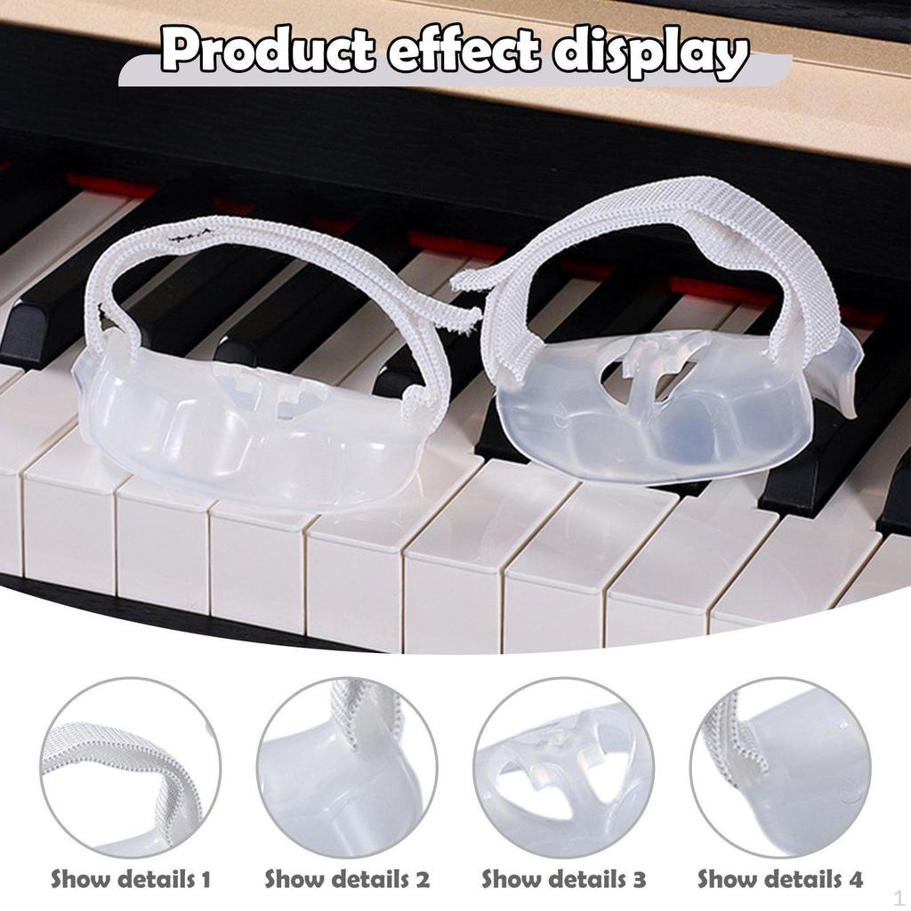 2 штуки Тренажеры для пальцев пианино Упражнения Удобный захват Рука Инструмент для коррекции для начинающих