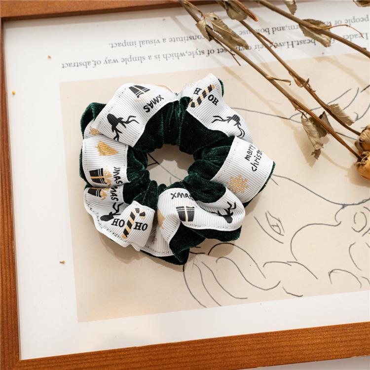 Осенне-зимняя бархатная рождественская лента для волос и повязка на голову