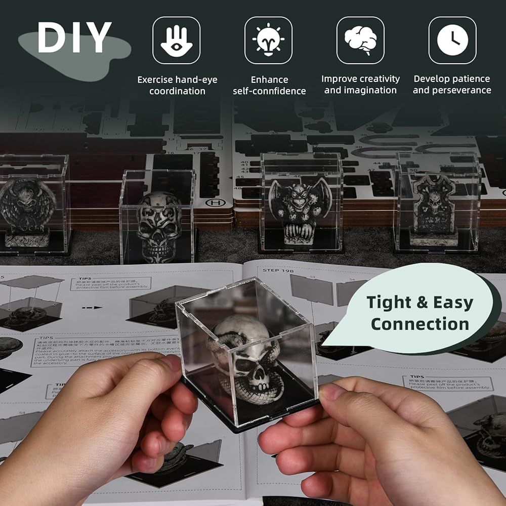 Набор для создания книжной полки MiniCity DIY с LED-подсветкой - Миниатюрный кукольный домик для начинающих и подростков - Декор для дома и коллекция произведений искусства
