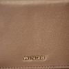 Small Women' Wings Wallet Made of Natural Leather Beige