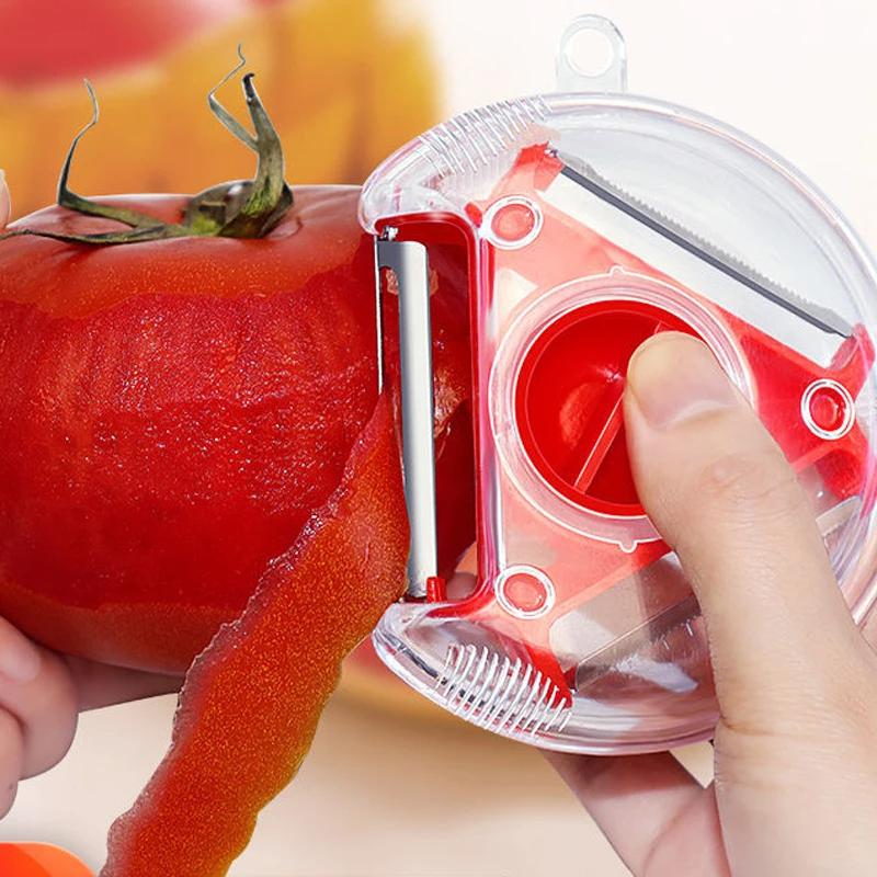 1PC 3 в 1 Magic Trio Peeler Set Slicer Shredder Peeler Julienne Cutter Multi Peel Blade Zesters Terter Kitchen Tool