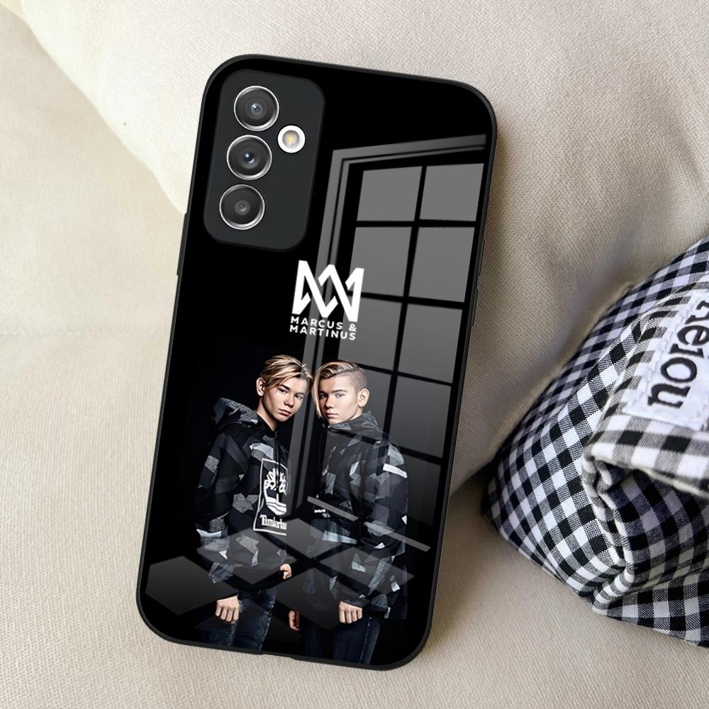 Чехол для телефона M-Marcus And Martinus Music для Samsung S24 Ultra S23 S22 S20 Fe S21 Plus Galaxy A54 A34 A24 A53 Стеклянная крышка