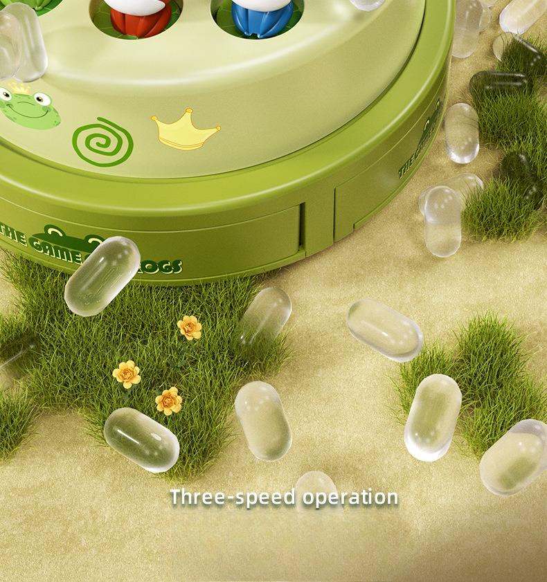 1 КОМПЛЕКТ Детская катапультирующая лягушка вертушка мультяжная сеть для ловли лягушек тренировка концентрации звук и свет электрическая игрушка