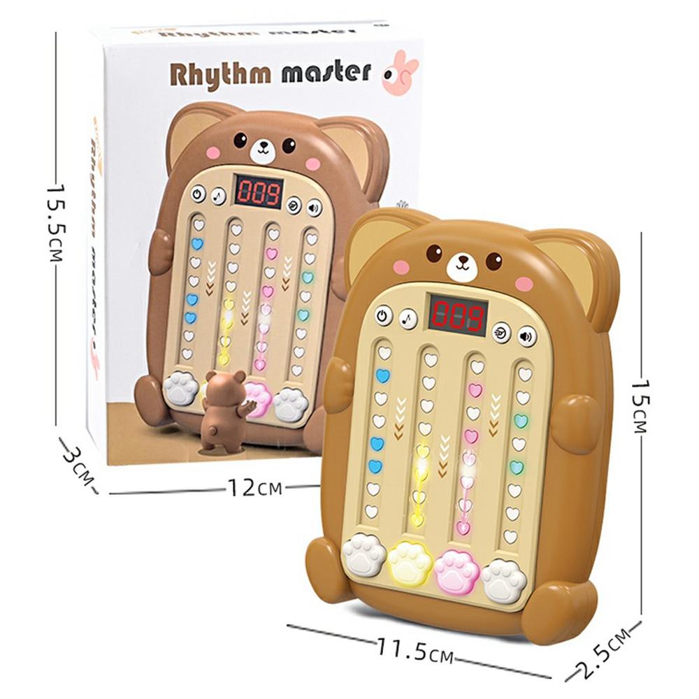Игровой автомат SJL3608 Rhythm Game с подсветкой и звуком, электронная музыкальная игрушка для мальчиков и девочек